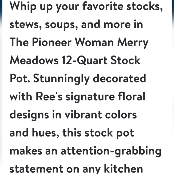 🎄 New Merry Meadows 12 Quart Stock Pot - Picture 2 of 6